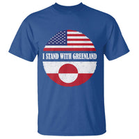 I Stand With Greenland T Shirt Political Protest Greenlander American Flag