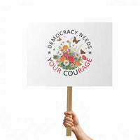 Pro Democracy Protest Sign Human Rights Our Rage Protest Floral FDT