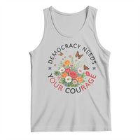 Pro Democracy Tank Top Human Rights Our Rage Protest Floral FDT