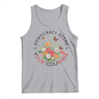 Pro Democracy Tank Top Human Rights Our Rage Protest Floral FDT