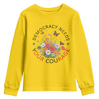 Pro Democracy Youth Sweatshirt Human Rights Our Rage Protest Floral FDT