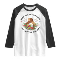 Keep The Immigrants Deport The Racist Raglan Shirt Floral FDT