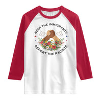 Keep The Immigrants Deport The Racist Raglan Shirt Floral FDT