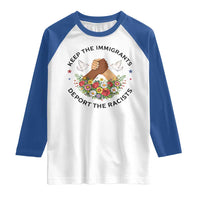 Keep The Immigrants Deport The Racist Raglan Shirt Floral FDT