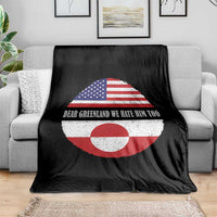 Dear Greenland We Hate Him Too Throw Blanket Political Protest Greenlander American Flag