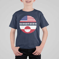 Dear Greenland We Hate Him Too T Shirt For Kid Political Protest Greenlander American Flag