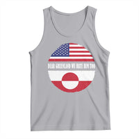 Dear Greenland We Hate Him Too Tank Top Political Protest Greenlander American Flag