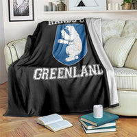 Hands Off Greenland Throw Blanket Polar Bear Vintage Political Protest