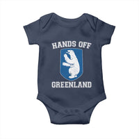 Hands Off Greenland Baby Onesie Polar Bear Vintage Political Protest