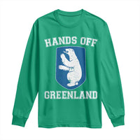 Hands Off Greenland Long Sleeve Shirt Polar Bear Vintage Political Protest