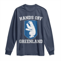 Hands Off Greenland Long Sleeve Shirt Polar Bear Vintage Political Protest