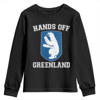 Hands Off Greenland Youth Sweatshirt Polar Bear Vintage Political Protest