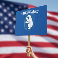 Greenland Protest Sign Polar Bear Vintage Political Protest