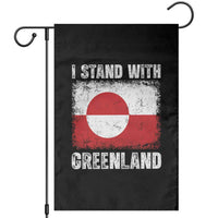 I Stand With Greenland Garden Flag Grunge Flag