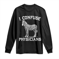 Rare Disease Awereness Long Sleeve Shirt Zebra Ribbon Cancer Warrior Gift