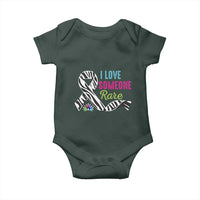 Rare Disease Awereness Baby Onesie I Love Someone Rare Zebra Ribbon