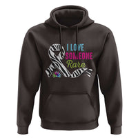 Rare Disease Awereness Hoodie I Love Someone Rare Zebra Ribbon
