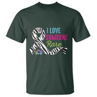 Rare Disease Awereness T Shirt I Love Someone Rare Zebra Ribbon