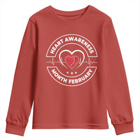 CHD Heart Disease Awareness Youth Sweatshirt American Heart Health Month February