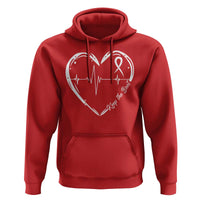 CHD Heart Disease Awareness Hoodie Wear Red Keep The Beat Heart Health