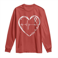 CHD Heart Disease Awareness Long Sleeve Shirt Wear Red Keep The Beat Heart Health