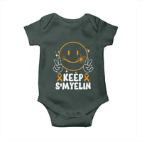 Multiple Sclerosis Awareness Baby Onesie Keep Smyelin Orange Ribbon MS Support