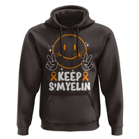 Multiple Sclerosis Awareness Hoodie Keep Smyelin Orange Ribbon MS Support