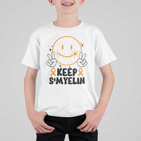 Multiple Sclerosis Awareness T Shirt For Kid Keep Smyelin MS Support