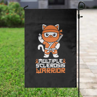 Multiple Sclerosis Warrior Garden Flag Orange Ribbon MS Ninja - Wonder Print Shop