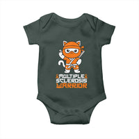Multiple Sclerosis Warrior Baby Onesie Orange Ribbon MS Ninja