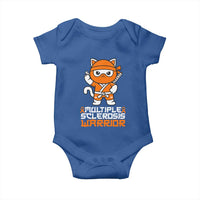 Multiple Sclerosis Warrior Baby Onesie Orange Ribbon MS Ninja