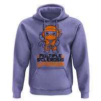 Multiple Sclerosis Awareness Hoodie Orange Ribbon MS Warrior Ninja