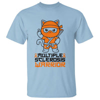 Multiple Sclerosis Awareness T Shirt Orange Ribbon MS Warrior Ninja