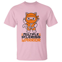 Multiple Sclerosis Awareness T Shirt Orange Ribbon MS Warrior Ninja