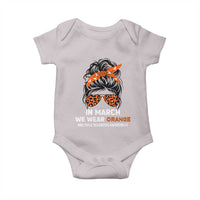 In March We Wear Orange MS Warrior Baby Onesie Multiple Sclerosis Support Squad