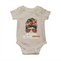 In March We Wear Orange MS Warrior Baby Onesie Multiple Sclerosis Support Squad