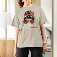 In March We Wear Orange MS Warrior T Shirt For Women Multiple Sclerosis Support Squad