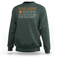 Multiple Sclerosis Awareness Sweatshirt Orange Ribbon MS Review Very Bad Would Not Recommend
