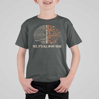Multiple Sclerosis Awareness T Shirt For Kid Orange Ribbon Yes It's All In My Head