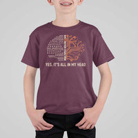 Multiple Sclerosis Awareness T Shirt For Kid Orange Ribbon Yes It's All In My Head