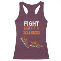 Fight MS Racerback Tank Top Orange Ribbon Multiple Sclerosis Awareness