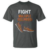 Fight MS T Shirt Orange Ribbon Multiple Sclerosis Awareness