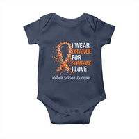 Multiple Sclerosis Awareness Baby Onesie Orange Ribbon Wear Orange For Someone I Love