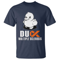Duck Multiple Sclerosis Awareness T Shirt Orange Ribbon MS Support Squad