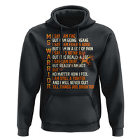 Multiple Sclerosis Awareness Hoodie Fight MS Orange Ribbon