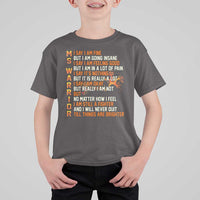 Multiple Sclerosis Awareness T Shirt For Kid Fight MS Orange Ribbon