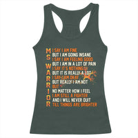 Multiple Sclerosis Awareness Racerback Tank Top Fight MS Orange Ribbon