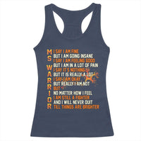 Multiple Sclerosis Awareness Racerback Tank Top Fight MS Orange Ribbon