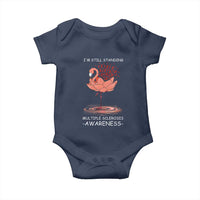 Multiple Sclerosis Survivor Baby Onesie Fight MS Orange Ribbon