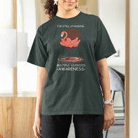Multiple Sclerosis Survivor T Shirt For Women Fight MS Orange Ribbon